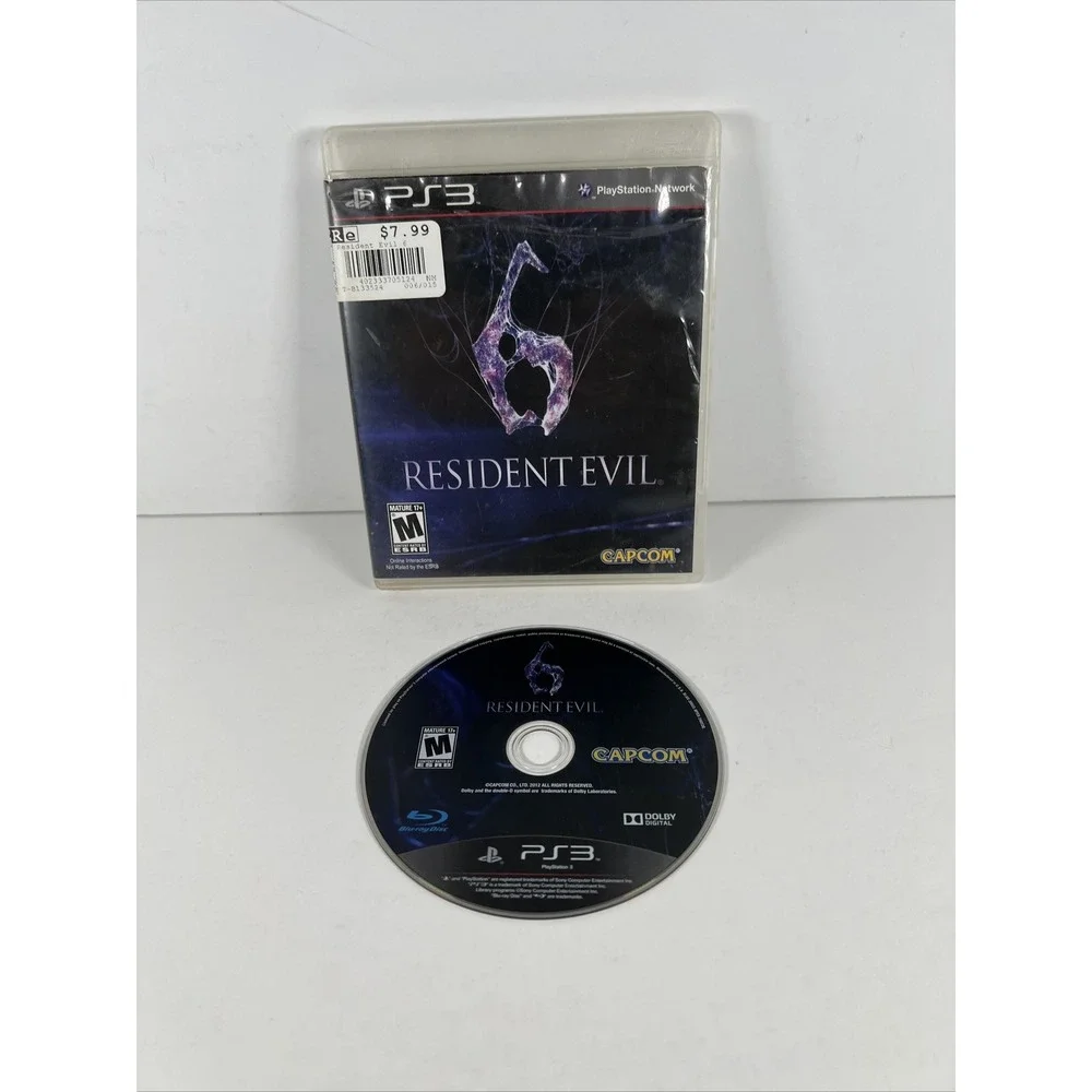 Resident Evil 6 (Sony PlayStation 3, 2012) PS3 No Manual UNTESTED